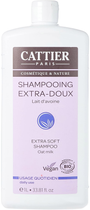 Очищувальний шампунь для волосся Cattier Paris Daily Use Extra Soft Shampoo Wheat Proteins Organic 1000 мл (3283950911924) - зображення 1
