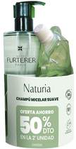 Zestaw Rene Furterer Naturia Gentle Micellar Shampoo 400 ml + Refill 400 ml (3282779339735) - obraz 1