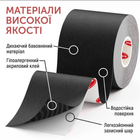 Кінезіо тейп еластична адгезивна стрічка з бавовни BOOB Tape Тейпування Груди 5 см х 5 м чорний - зображення 2