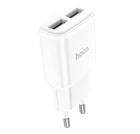 Мережевий зарядний пристрій HOCO C88A Star round 2USB 2.4A Білий