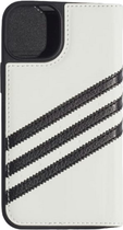 Etui z klapką Adidas OR Booklet Case do Apple iPhone 13 White-black (8718846095501) - obraz 1