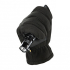 Флисовые тактические перчатки c утеплителем M-Tac Fleece Thinsulate Black Размер L (23-25 см) (Touch Screen сенсорные) - изображение 3