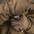 Тактические перчатки Soft Shell Thinsulate Coyote Brown Размер M (сенсорные, софтшелл, непромокаемые) - изображение 5
