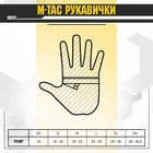 Флисовые тактические перчатки c утеплителем M-Tac Fleece Thinsulate Black Размер L (23-25 см) (Touch Screen сенсорные) - изображение 8