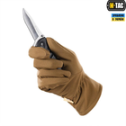 Зимові сенсорні тактичні рукавички M-Tac Soft Shell Coyote Розмір M - зображення 9