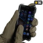 Зимние тактические перчатки сенсорные M-Tac Soft Shell Olive Размер L (90010001) - изображение 2
