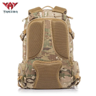 Рюкзак тактичний військовий з кишенею для шолома YAKEDA 55L Койот KYF050CB - зображення 4
