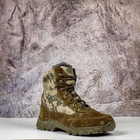 Тактические мужские ботинки Kindzer кожаные натуральный мех 45 олива - изображение 5