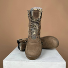 Тактичні чоловічі черевики Kindzer шкіряні натуральне хутро 45 койот - зображення 6