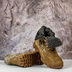Тактичні жіночі черевики Kindzer шкіряні натуральне хутро 40 койот - зображення 12