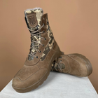 Тактичні чоловічі черевики Kindzer шкіряні натуральне хутро 49 койот - зображення 13