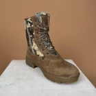 Тактические женские ботинки Kindzer кожаные натуральный мех 37 койот - изображение 5