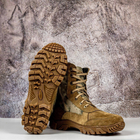 Тактичні чоловічі черевики Kindzer шкіряні натуральне хутро 41 койот - зображення 9