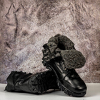 Тактичні чоловічі черевики Kindzer шкіряні натуральне хутро 50 чорні - зображення 5