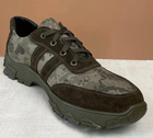 Тактичні чоловічі кросівки шкіряні Kindzer 49 олива - зображення 5