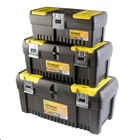 Ящики для інструментів MASTERTOOL комплект 3 шт, з металевими замками, органайзери 14", 17", 20" (79-2005)