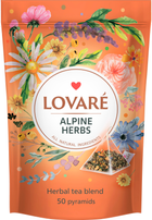 Суміш трав'яного, квіткового та плодово-ягідного чаю Lovare Альпійські трави 2 г х 50 пірамідок (4823115403148)