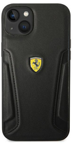 Etui plecki Ferrari Leather Stamp Sides do Apple iPhone 14 Plus Black (3666339062453) - obraz 3