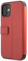 Etui z klapką Ferrari Book Off Track Perforated do Apple iPhone 12 mini Red (3700740492420) - obraz 1