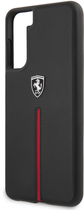 Панель Ferrari Off Track Leather Nylon Stripe для Samsung Galaxy S21 Plus Чорний (3700740496169)