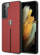 Etui plecki Ferrari Off Track Leather Nylon Stripe do Samsung Galaxy S21 Plus Red (3700740496190) - obraz 1