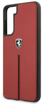 Панель Ferrari Off Track Leather Nylon Stripe для Samsung Galaxy S21 Червоний (3700740496183)