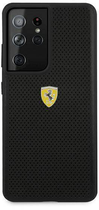 Etui plecki Ferrari On Track Perforated do Samsung Galaxy S21 Ultra Black (3700740496442) - obraz 1