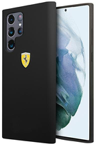 Etui plecki Ferrari On Track Silicone do Samsung Galaxy S22 Ultra Black (3666339045111) - obraz 1
