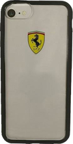 Панель Ferrari для Apple iPhone 7/8 Прозорий чорний (3700740396407) - зображення 1