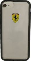 Панель Ferrari для Apple iPhone 7/8 Прозорий чорний (3700740396407) - зображення 1