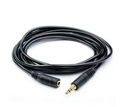 Подовжувач Audio DC3.5 тато-мама 3.0м, GOLD Stereo Jack, (круглий) Voltronic. Black cable (2330)