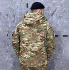 Тактична військова куртка Hanwild мультикам на флісі G8 MultiCam M (338564) - зображення 3