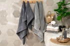 Набор 2 махровых полотенца Ardesto для ванной 50х90+70х140 см Lotus Серый (ART2357SG) - изображение 9