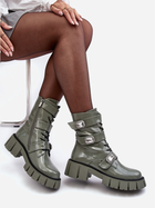 Жіночі черевики високі S.Barski MR870-61 37 Зелені (5905677936971) - зображення 5