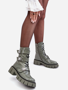 Жіночі черевики високі S.Barski MR870-61 37 Зелені (5905677936971) - зображення 6