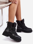 Жіночі зимові черевики високі Zeva 36 Чорні (5905677935769) - зображення 6