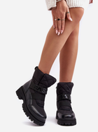 Жіночі зимові черевики високі Zeva 39 Чорні (5905677935790) - зображення 3
