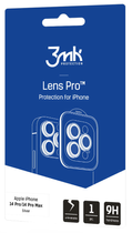 Szkło hartowane 3MK Lens Protection Pro na aparat iPhone 14 Pro/14 Pro Max z ramką montażową (5903108482745) - obraz 4