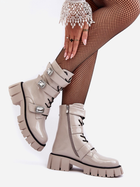 Жіночі зимові черевики високі S.Barski MR870-61 36 Світло-сірі (5905677937268) - зображення 3