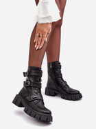 Жіночі зимові черевики високі S.Barski MR870-62 40 Чорні (5905677937121) - зображення 3