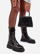 Жіночі зимові черевики високі S.Barski MR870-72 36 Черные (5905677936841) - зображення 6