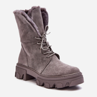 Жіночі зимові черевики високі Frendo 39 Сірі (5905677930924) - зображення 2