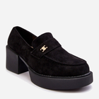 Loafersy damskie na obcasie Afnira 39 Czarne (5905677935318) - obraz 2