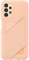 Etui plecki Samsung Card Slot Cover do Galaxy A13 Peach (8806094330243) - obraz 1