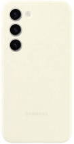 Etui plecki Samsung Silicone Cover do Galaxy S23 Ultra Cream (8806094770575)