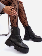 Жіночі зимові черевики високі Lemar Anceria 38 Чорні (5905677918953) - зображення 5