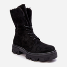 Жіночі зимові черевики високі Frendo 37 Чорні (5905677933970) - зображення 2