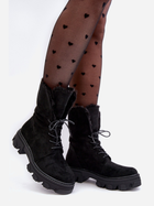 Жіночі зимові черевики високі Frendo 37 Чорні (5905677933970) - зображення 6