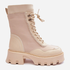 Жіночі зимові черевики високі Seloma 40 Бежеві (5905677932553) - зображення 1
