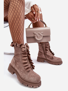 Жіночі зимові черевики високі Nacelle 37 Темно-бежеві (5905677931624) - зображення 4